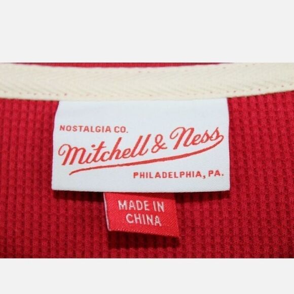 MITCHELL & NESS SAN FRANCISCO 49ERS SCARLET THERMA - Picture 7 of 9